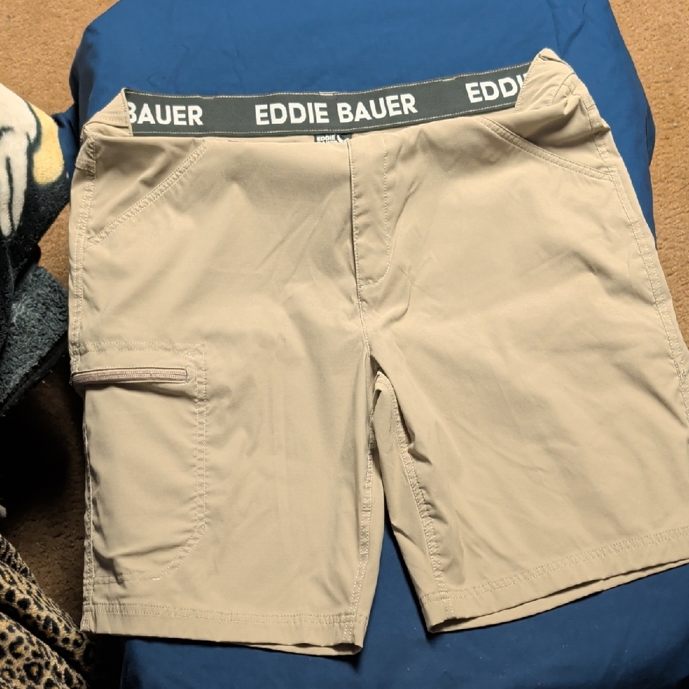 Eddie Bauer Khaki Cargo Shorts
